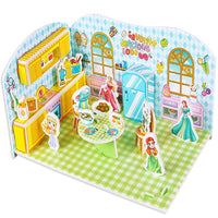 Attractive Cartoon Castle Garden Zoo Princess House