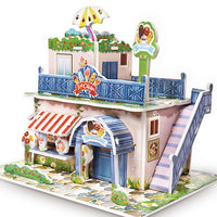Attractive Cartoon Castle Garden Zoo Princess House