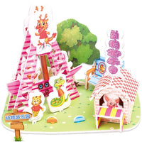 Attractive Cartoon Castle Garden Zoo Princess House