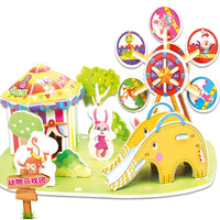 Attractive Cartoon Castle Garden Zoo Princess House