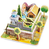 Attractive Cartoon Castle Garden Zoo Princess House