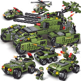 Tank Building Blocks Helicopter Vehicle Aircraft Boy Toys